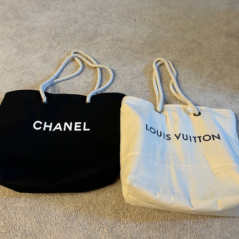 Chanel & Louis Vuitton custom made totes